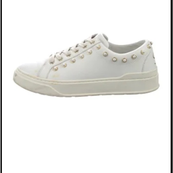 Stuart wisemen preals laced up sneakers white gold size 6.5 - Picture 3 of 12